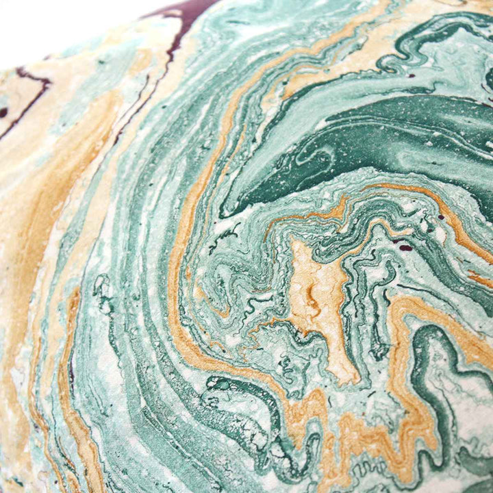 クッションカバー45×45cmマーブル柄ハンドメイド一点物綿100％