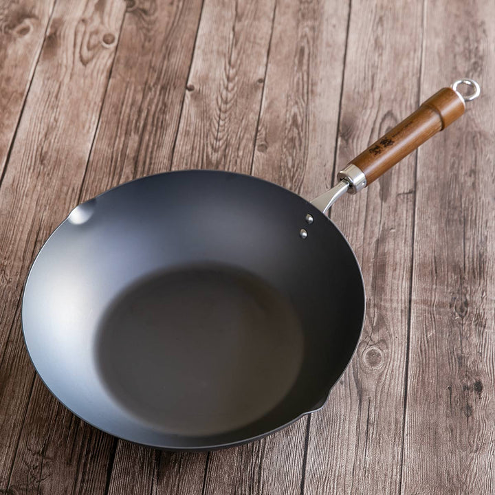 炒め鍋24cm鉄製煌鉄窒化加工日本製