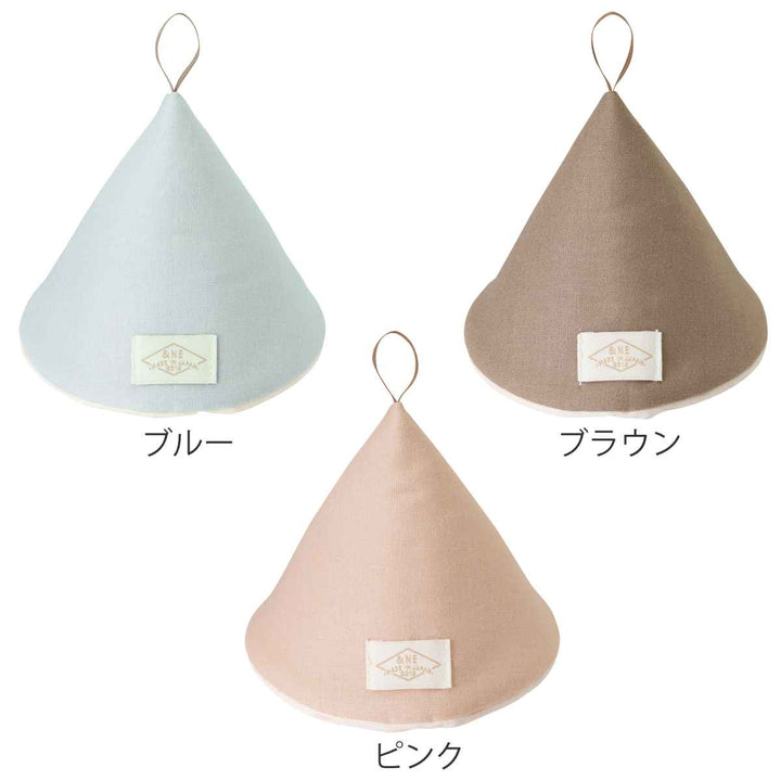 ＆NE鍋つかみ大きな三角鍋つかみナチュラルチェックストライプ