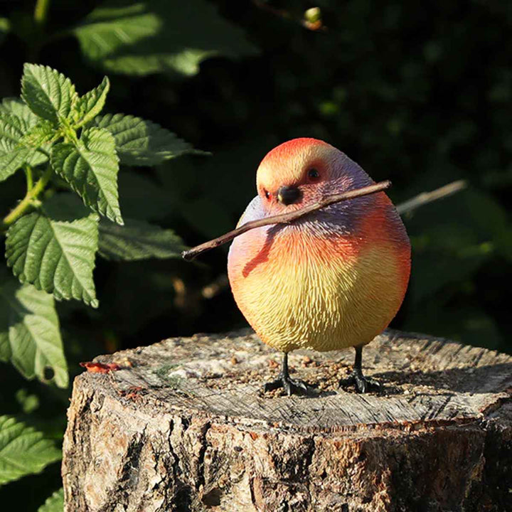 オブジェBIRDIEBILLフジイロムシクイマグネット付き