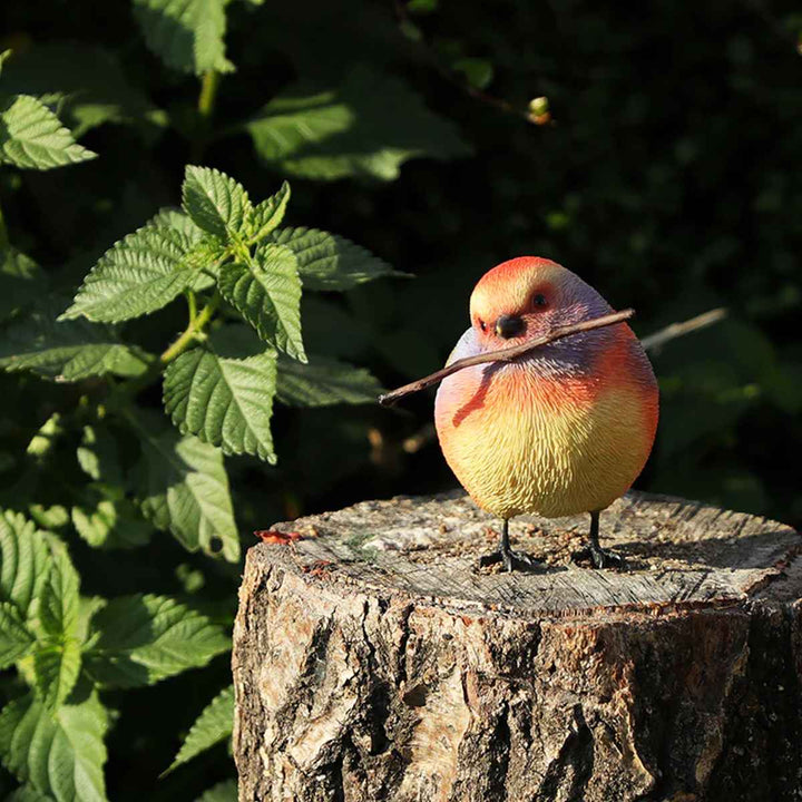 オブジェBIRDIEBILLフジイロムシクイマグネット付き