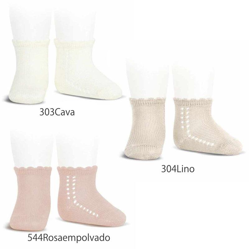 靴下condor子供用6～12ヶ月12～18ヶ月2～3歳Sideopenworkperleshortsocks