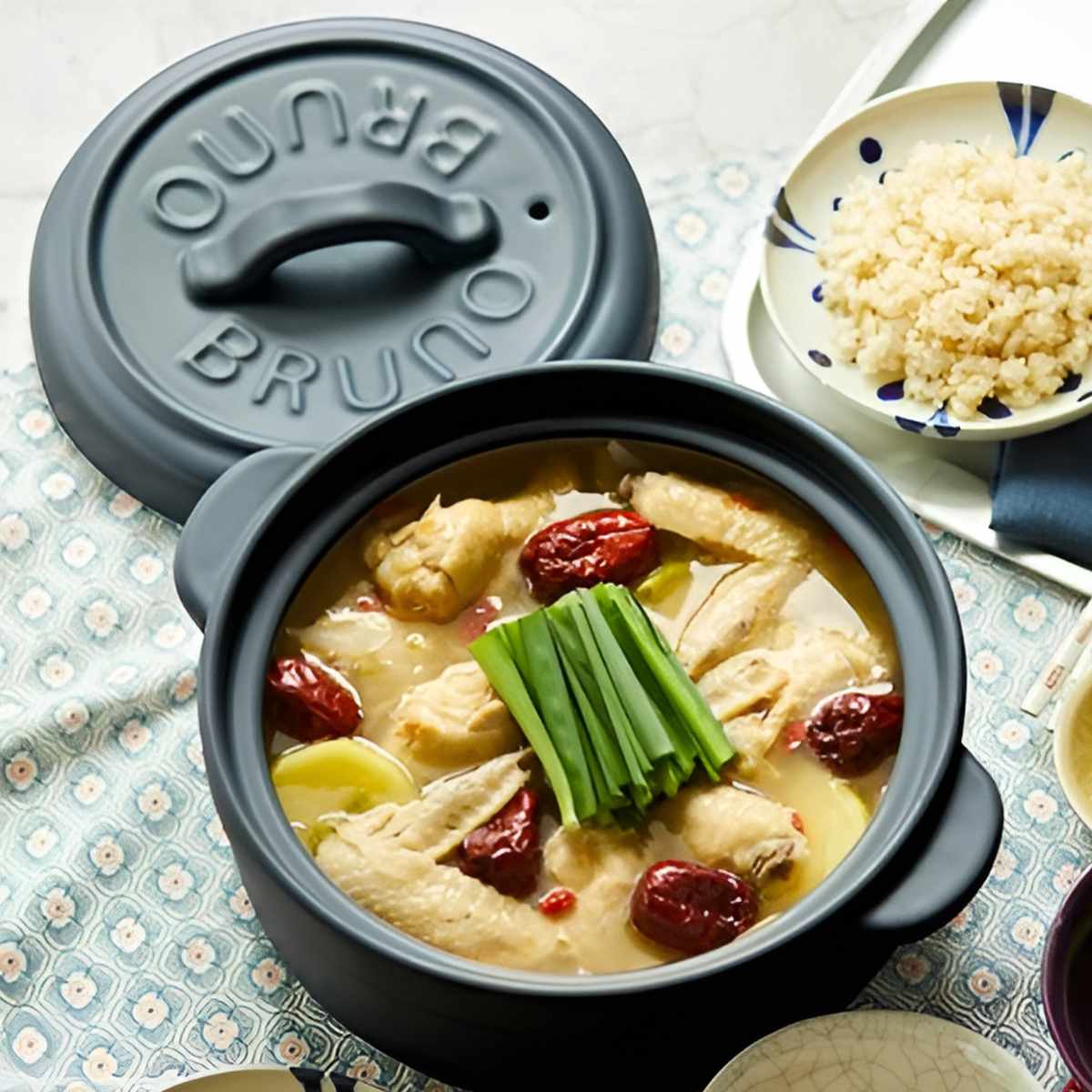 BRUNO セラミックポット 8号 2L IH対応 サーマテック 土鍋 セラミック