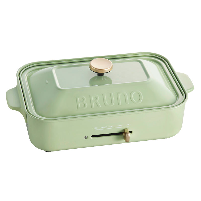 BRUNOコンパクトホットプレート限定カラーたこ焼きプレート付き蓋付き