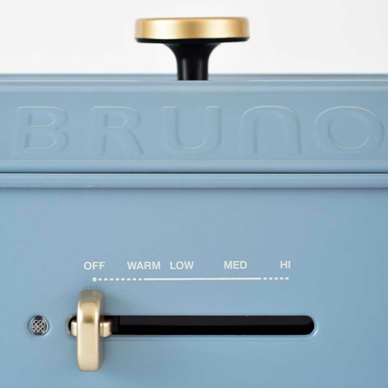 BRUNOコンパクトホットプレート限定カラーたこ焼きプレート付き蓋付き