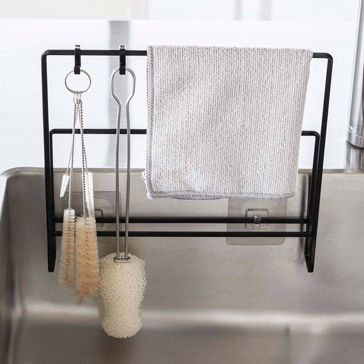 山崎実業towerフィルムフック布巾＆まな板ホルダータワー