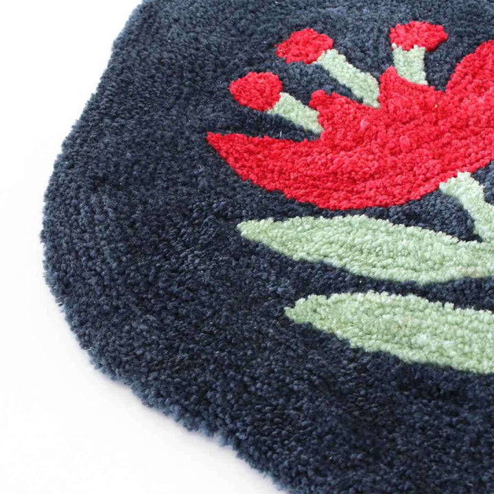 玄関マット45×48cm室内花柄