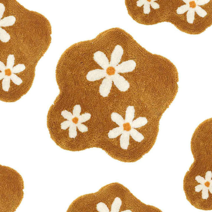 玄関マット45×48cm室内花柄