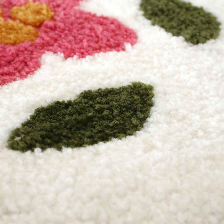 玄関マット45×48cm室内花柄