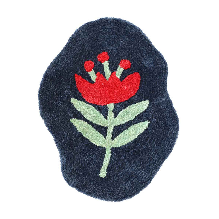 玄関マット45×48cm室内花柄