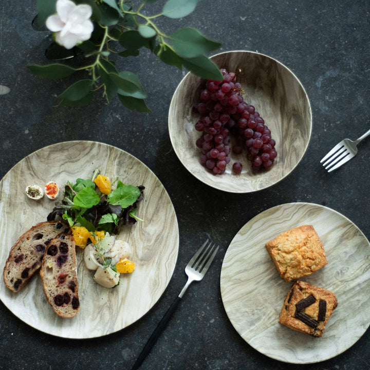 プレート27cm木目調デザートウッドPlantaプランタプラスチック