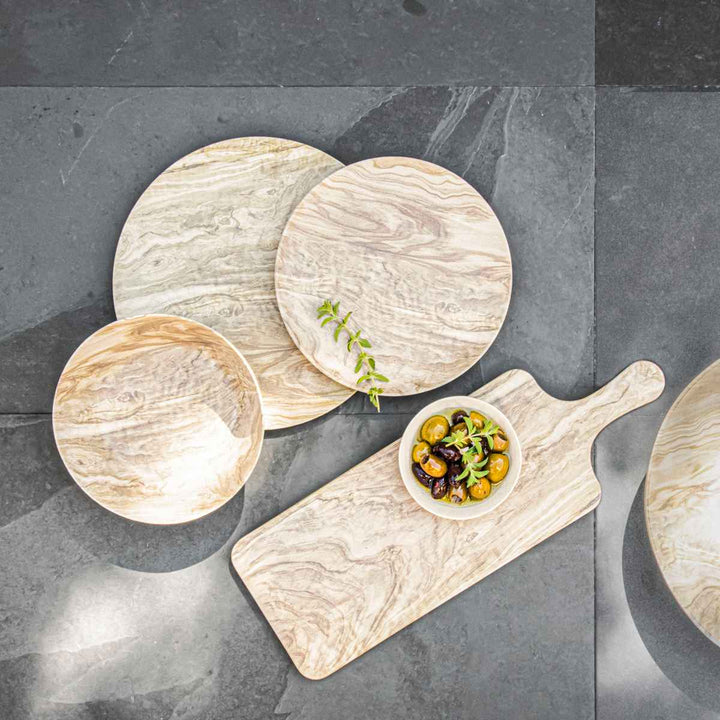 ボウル19cm木目調デザートウッドPlantaプランタプラスチック