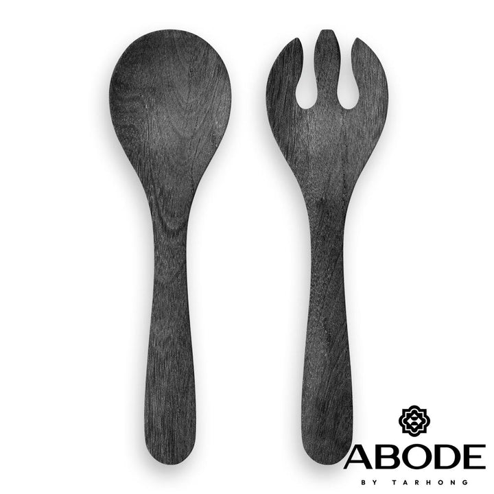 スプーンフォークセット木目調ブラックPlantaプランタプラスチック