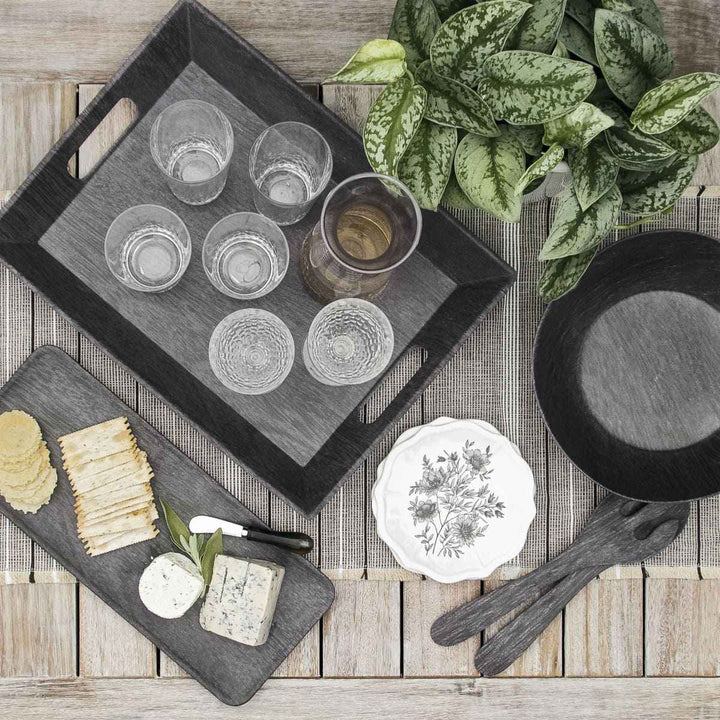 スプーンフォークセット木目調ブラックPlantaプランタプラスチック