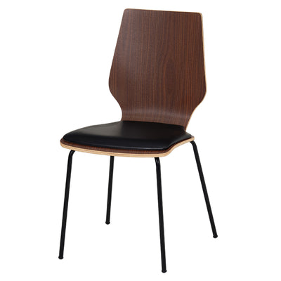 ダイニングチェア 座面高46cm 木目調 コンパクト