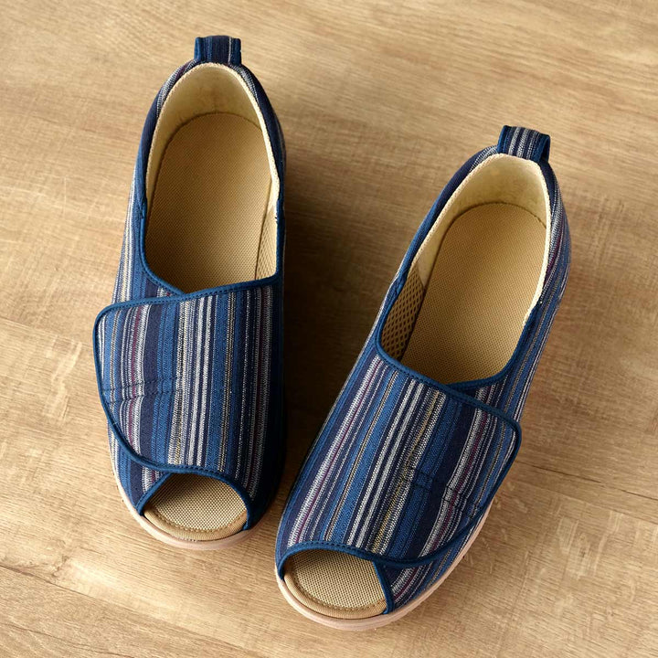 介護シューズあゆみオープン和両足3EL～3Lなごみ施設用