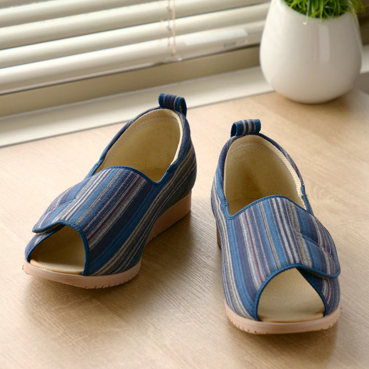 介護シューズあゆみオープン和両足3EL～3Lなごみ施設用