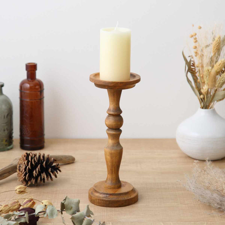 NEINMARKEパインキャンドルスタンドLサイズ天然木