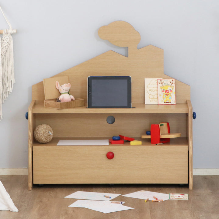 チェストキャスター付き幅90cmキッズ