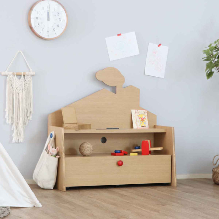 チェストキャスター付き幅90cmキッズ