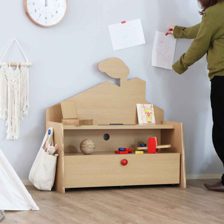 チェストキャスター付き幅90cmキッズ