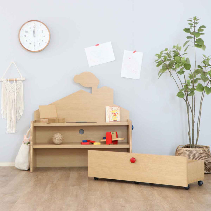 チェストキャスター付き幅90cmキッズ