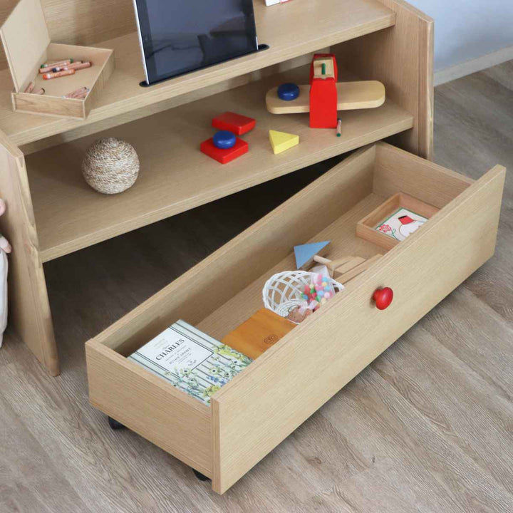 チェストキャスター付き幅90cmキッズ