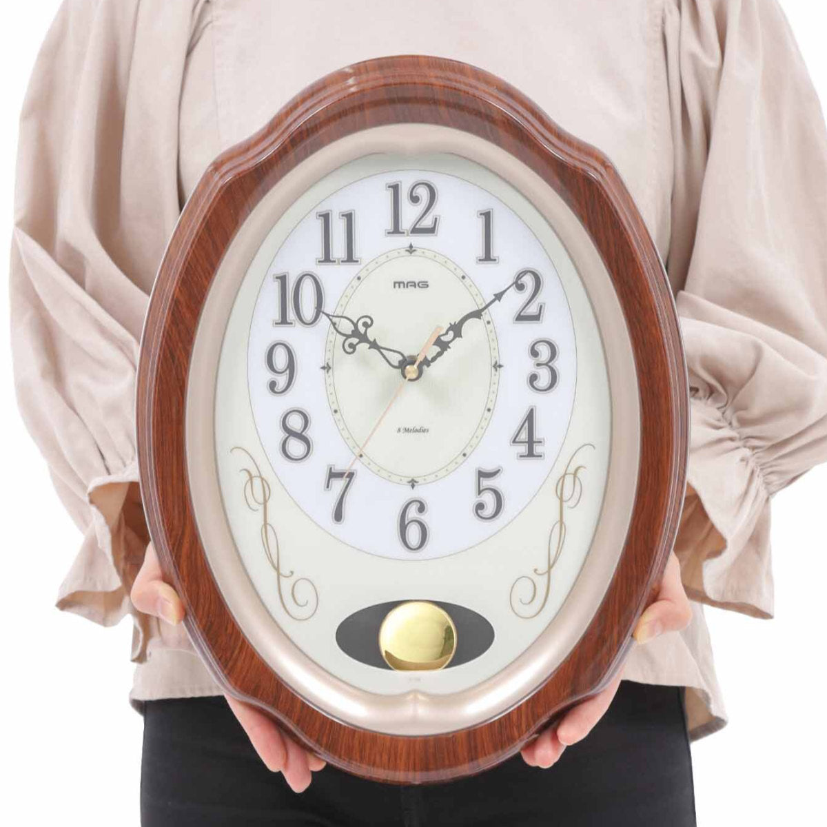 掛け時計 電波時計 振り子時計 計8曲 我が家の演奏会 – ハウジー