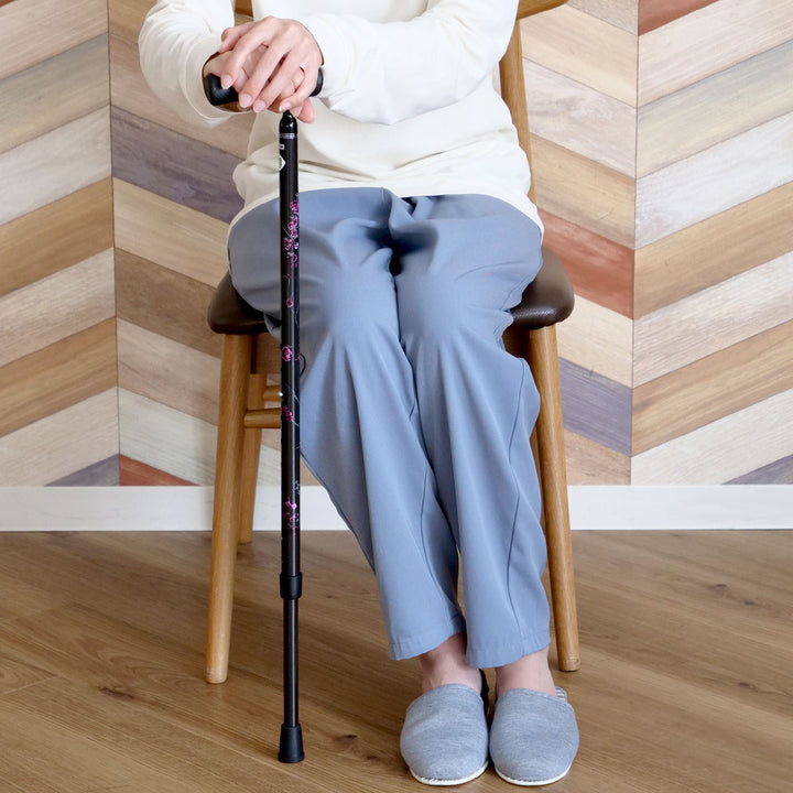 杖アジャスタブルケイン超軽量カーボン製伸縮