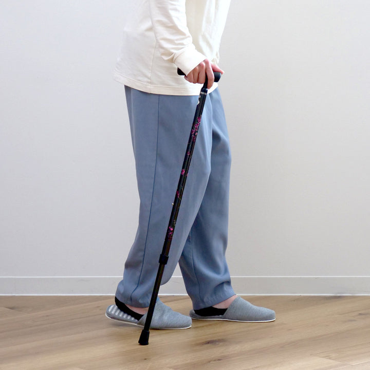 杖アジャスタブルケイン超軽量カーボン製伸縮