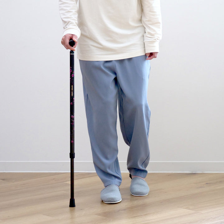 杖アジャスタブルケイン超軽量カーボン製伸縮