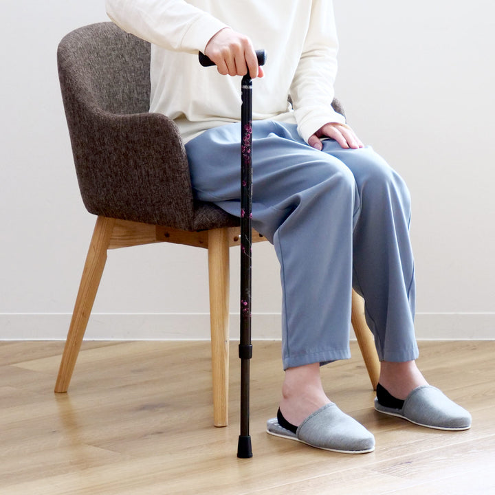 杖アジャスタブルケイン超軽量カーボン製伸縮