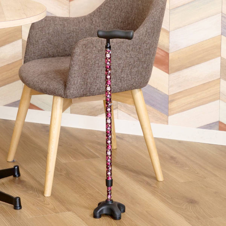 杖4点杖自立式クワドケインeasytoholdカーボン製伸縮