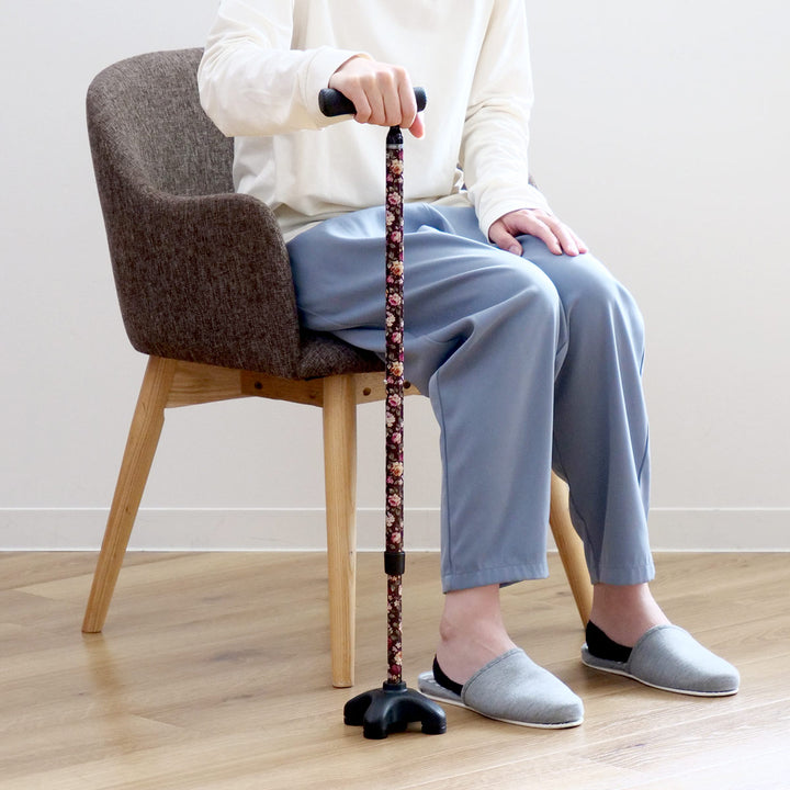 杖4点杖自立式クワドケインeasytoholdカーボン製伸縮