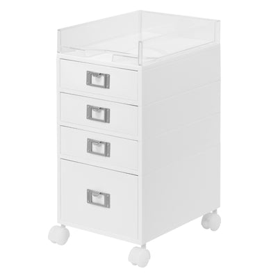 デスクワゴン MX 4段 幅26×奥行35×高さ54.7cm キャスター スリム