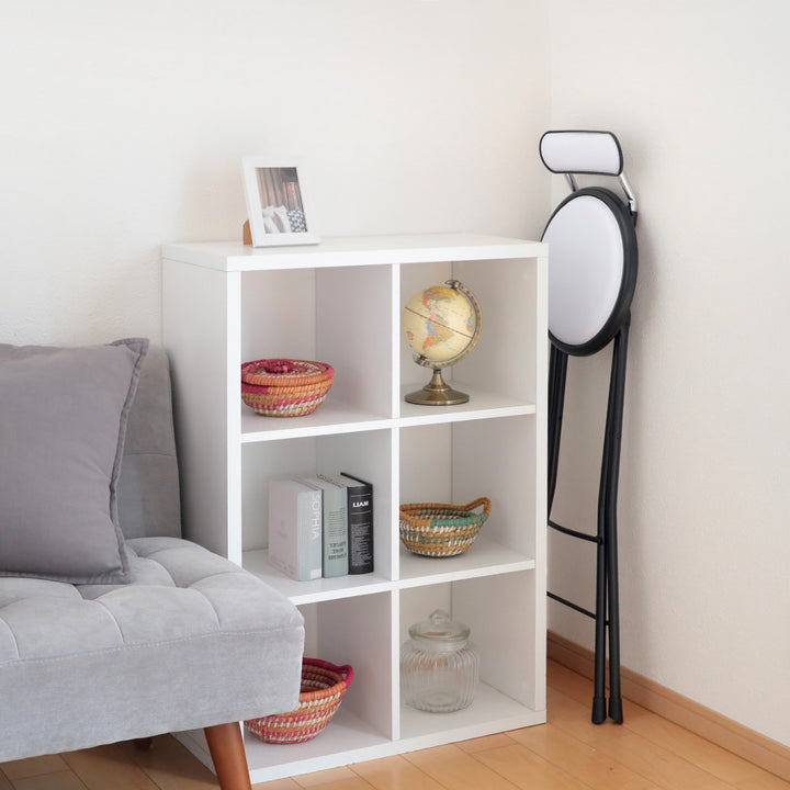 折りたたみ椅子座面高71cmハイタイプ背もたれ付ニューニーダー