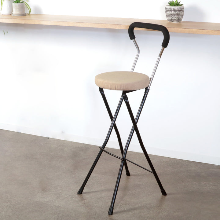 折りたたみ椅子座面高74.5cmハイタイプソニッククッション背もたれ付ソニッククッションチェア