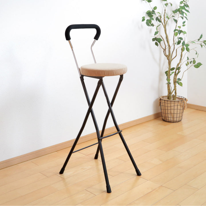 折りたたみ椅子座面高74.5cmハイタイプソニッククッション背もたれ付ソニッククッションチェア