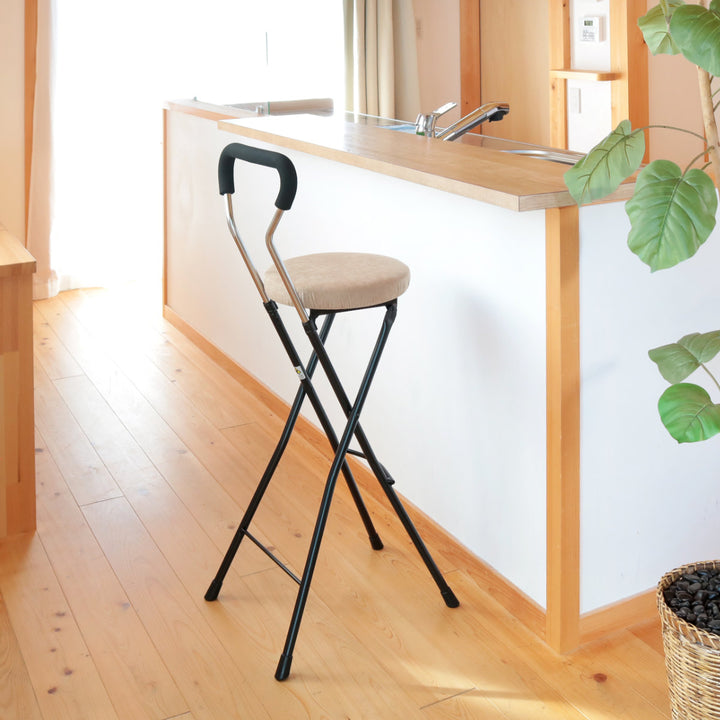 折りたたみ椅子座面高74.5cmハイタイプソニッククッション背もたれ付ソニッククッションチェア