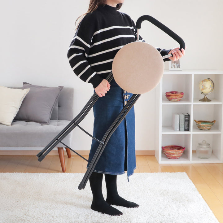 折りたたみ椅子座面高74.5cmハイタイプソニッククッション背もたれ付ソニッククッションチェア