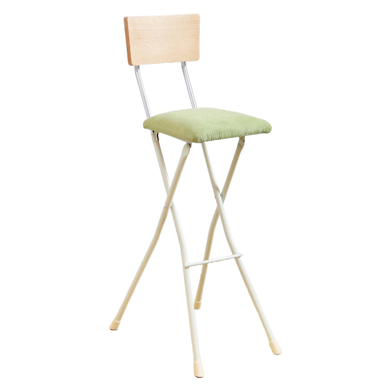 折りたたみ椅子コンパクト軽量背もたれ木製ハイタイプ座面高75cm