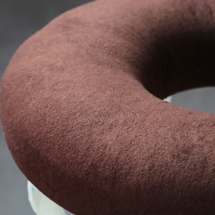 折りたたみ椅子座面高75cmハイタイプドーナツクッション背もたれ付スイーツチェア