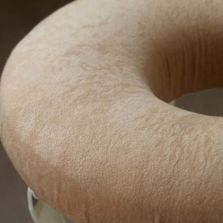 折りたたみ椅子座面高75cmハイタイプドーナツクッション背もたれ付スイーツチェア