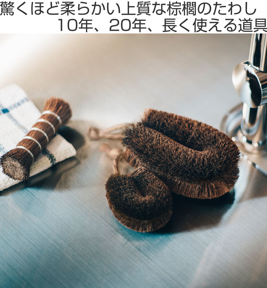 高田耕造商店 たわし しゅろのやさしいたわし 野菜洗い用 – ハウジー