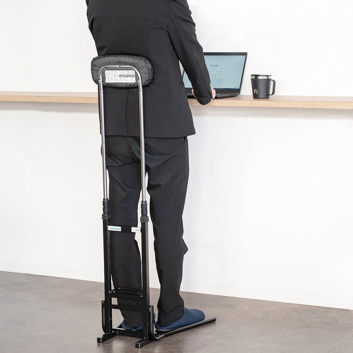 オフィスチェア腰痛チェアスタンド立ち姿勢サポート背もたれ調節高さ77～120cm