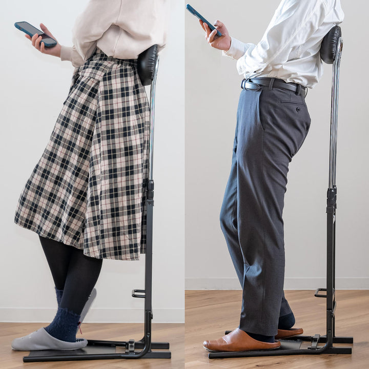 オフィスチェア腰痛チェアスタンド立ち姿勢サポート背もたれ調節高さ77～120cm