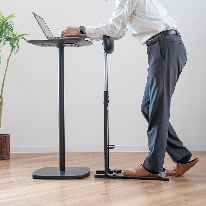 オフィスチェア腰痛チェアスタンド立ち姿勢サポート背もたれ調節高さ77～120cm