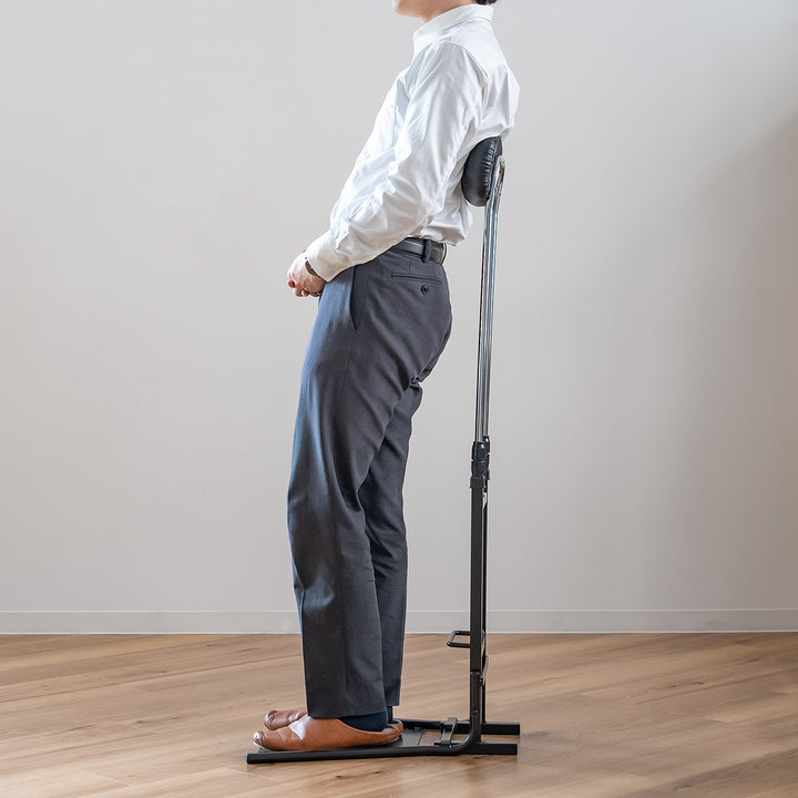 オフィスチェア腰痛チェアスタンド立ち姿勢サポート背もたれ調節高さ77～120cm