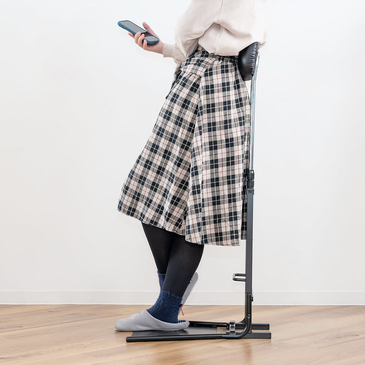 オフィスチェア腰痛チェアスタンド立ち姿勢サポート背もたれ調節高さ77～120cm