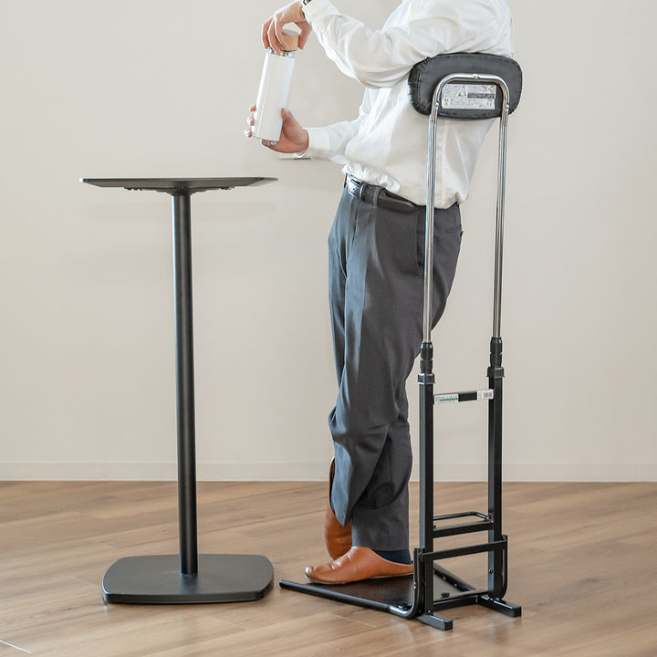 オフィスチェア腰痛チェアスタンド立ち姿勢サポート背もたれ調節高さ77～120cm